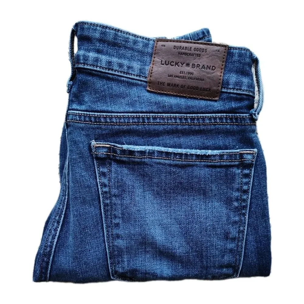 Lucky Brand Stella Skinny Cropped Women's Jeans, Size 2‎ / 26, Distressed, Blue